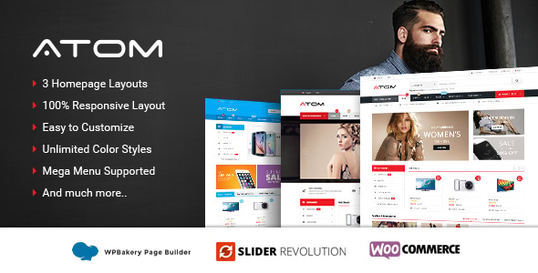 Atom - Responsive WooCommerce WordPress Theme Logo
